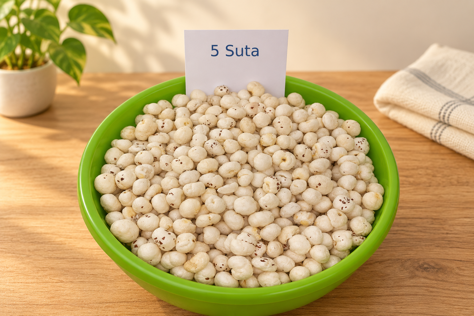 5 Suta Raw Phool Makhana